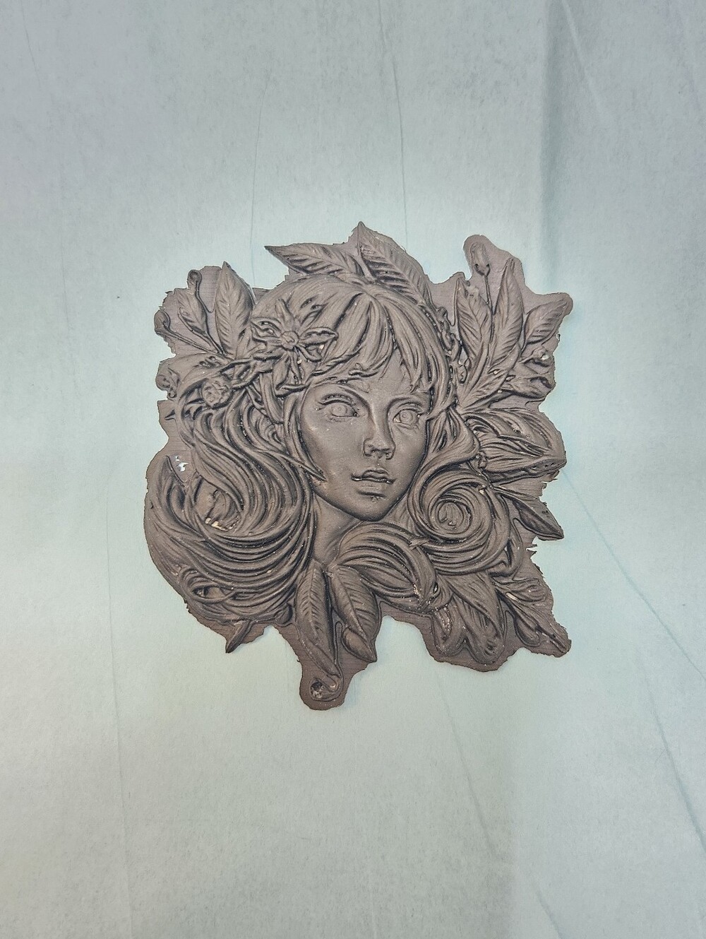 Decorative Floral Woman Silicone Mold